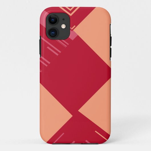 レトロカラフルモダン抽象芸術第3条 Case-Mate iPhoneケース (裏面)