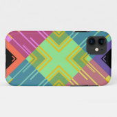 レトロカラフルモダン抽象芸術 Case-Mate iPhoneケース (裏面(横))