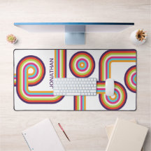 レトロカラフルラインアート