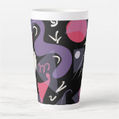 レトロカラフルラテマグス カフェラテマグ (正面)
