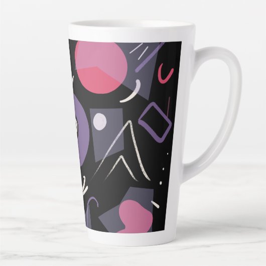 レトロカラフルラテマグス カフェラテマグ (右)