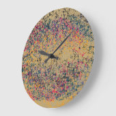 レトロカラフルリップ#2 ラージ壁時計 (傾斜)