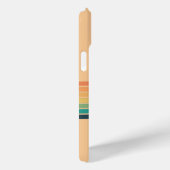 レトロカラフルヴィンテージストライプのレインボー Case-Mate iPhoneケース (裏面 / 右)