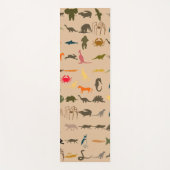 レトロカラフル動物#5 ヨガマット (正面)