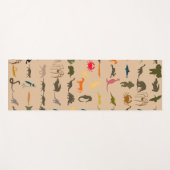 レトロカラフル動物#5 ヨガマット (正面(横))