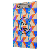 レトロカラフル図形（茶色） クリップボード (左)