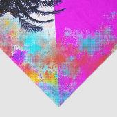 レトロカラフル夏期ビーチパーティーパームツリー 薄葉紙 (詳細)