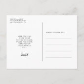 レトロカラフル幾何形状卒業写真 ポストカード (裏面)