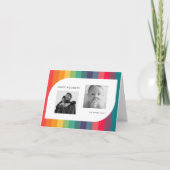 レトロカラフル幾何形状2写真 シーズンカード (正面)