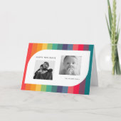 レトロカラフル幾何形状2写真 シーズンカード (正面)