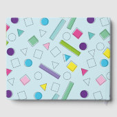 レトロカラフル幾何形状 ゲストブック (裏面)