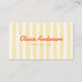 レトロカラフル手描きGroovy QRコード 名刺 (正面)