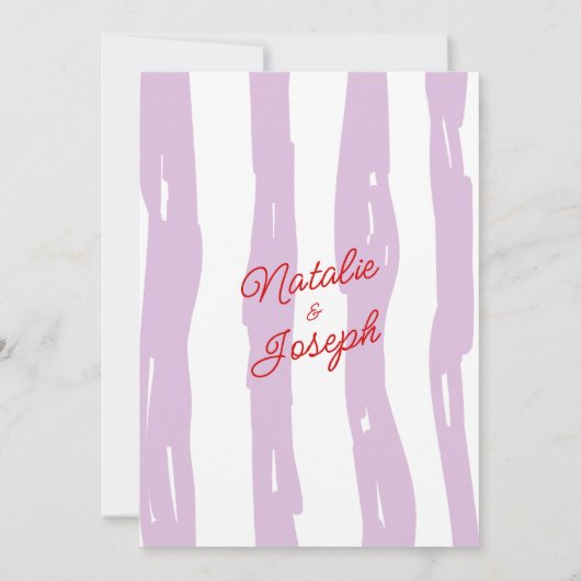 レトロカラフル手書絵を描手のHU 招待状 (裏面)