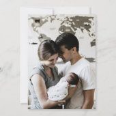 レトロカラフル抽象芸術クリスマス風景の写真 シーズンカード (裏面)