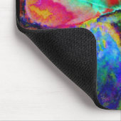 レトロカラフル抽象芸術ポピー水彩 マウスパッド (コーナー)