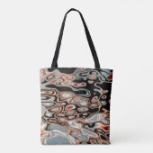 レトロカラフル抽象芸術 トートバッグ (裏面)