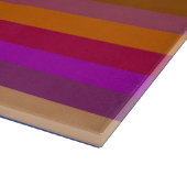 レトロカラフル数々のストライプパターン6 カッティングボード (角)