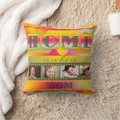 レトロカラフル春母フォトピロー クッション (ブランケット)