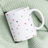 レトロカラフル水玉模様クリスマスモダン休暇 コーヒーマグカップ