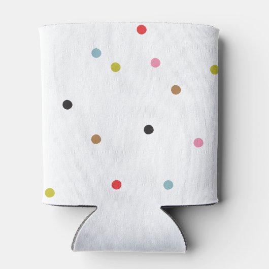 レトロカラフル水玉模様クリスマス 缶クーラー (裏面)