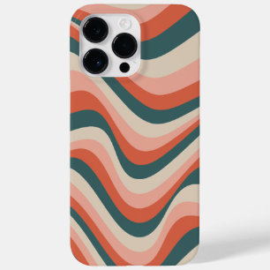 レトロカラフル波ストライプ状Groovyパターン Case-Mate iPhone 14 Pro Maxケース