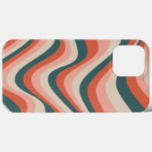レトロカラフル波ストライプ状Groovyパターン Case-Mate iPhoneケース (裏面 (横))