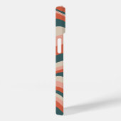 レトロカラフル波ストライプ状Groovyパターン Case-Mate iPhoneケース (裏面 / 右)