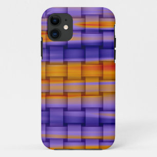 レトロカラフル絵画アートのグラフィックデザイン iPhone 11 ケース