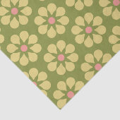 レトロカラフル花柄 薄葉紙 (詳細)