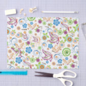 レトロカラフル花鳥蝶2 薄葉紙 (クラフト)