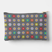 レトロカラフル花 アクセサリーポーチ (裏面)