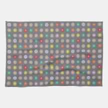 レトロカラフル花