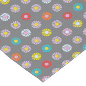 レトロカラフル花 ショートテーブルランナー (コーナー)