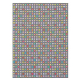 レトロカラフル花 テーブルクロス