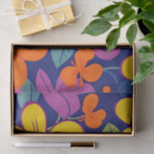 レトロカラフル花 – ドーパミンスタイルティッシュペーパー 薄葉紙 (ギフト)