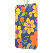 レトロカラフル花 – ドーパミンスタイル カーエアーフレッシュナー (左)