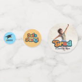 レトロカラフル2 photo any year卒業 コンフェッティ (裏面)