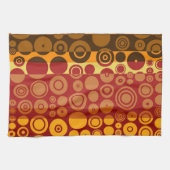 レトロカラフル50年代抽象芸術第2条 キッチンタオル (横)
