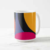 レトロカラフル50年代抽象芸術第3条 コーヒーマグカップ (正面右)