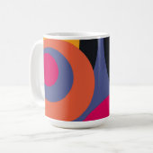 レトロカラフル50年代抽象芸術第3条 コーヒーマグカップ (正面左)
