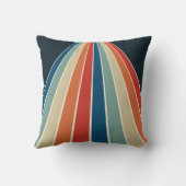 レトロカラフル70sストライプ クッション (裏面)