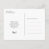 レトロカラフル90s卒業式ありがとう写真 ポストカード (裏面)