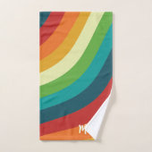 レトロカラフル バスタオルセット (ハンドタオル)