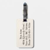 レトロカラフル：ラゲッジタグのネスト ラゲッジタグ (裏面縦)