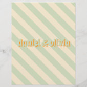 レトロカラフルGroovy Wavy Bohoのメ結婚ニュー (裏面)