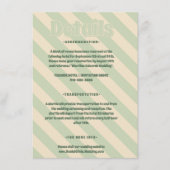 レトロカラフルGroovy Wavy Boho 結婚's エンクロージャーカード (正面)