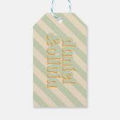レトロカラフルGroovy Wavy Boho 結婚's ギフトタグ (裏面)