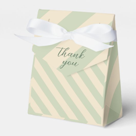 レトロカラフルGroovy Wavy Boho 結婚's フェイバーボックス (正面サイド)