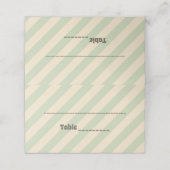 レトロカラフルGroovy Wavy Boho 結婚's プレイスカード (外部開封)