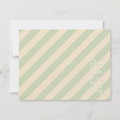 レトロカラフルGroovy Wavy Boho 結婚's 出欠カード (裏面)